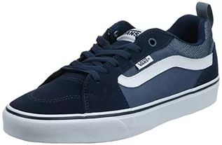 Trampki męskie - Vans Granatowe zamszowe trampki męskie 46 VN0A3MTJT2L1_(SUEDE CANVAS) DRESS BLUE-46 - grafika 1