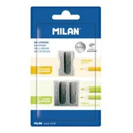 Przybory szkolne - Termperówka aluminiowa poj i podwój 2szt MILAN - miniaturka - grafika 1