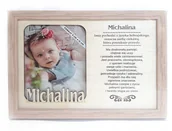 Ramki na zdjęcia - Ramka zdjęcie MICHALINA urodziny prezent ROCZEK - miniaturka - grafika 1