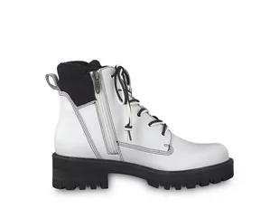 Tamaris, Trzewiki damskie, Tamaris, biały, rozmiar 39 - Botki damskie - miniaturka - grafika 1