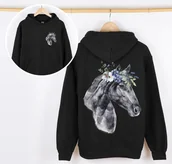 Bluzy dla dziewczynek - Bluza z koniem dla dziewczynki - miniaturka - grafika 1