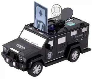 Skarbonka Dla Dzieci Samochód Policja Sejf Bank U302 - Skarbonki - miniaturka - grafika 1