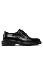 Półbuty męskie - Calvin Klein Półbuty Postman Derby Pat HM0HM01685 Czarny - miniaturka - grafika 1
