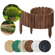 Ogrodzenia - PŁOTEK OGRODOWY Palisada Rollborder Obrzeże Floranica -100 x 30 cm Brązowy - miniaturka - grafika 1