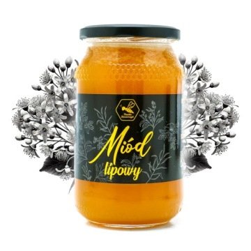 Miód pszczeli lipowy naturalny duży 1,2kg świeży 2025 z Pasieki Janczarczyk