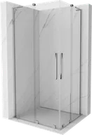 Kabiny prysznicowe - Mexen Velar L Duo kabina prysznicowa rozsuwana 90x80 cm, transparent, chrom - 871-090-080-02-03-01 - miniaturka - grafika 1