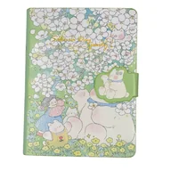 Notesy i bloczki - Planner Notes Zielony Kwiatki Zapięcie na Magnes - miniaturka - grafika 1