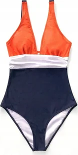 Jednoczęściowy strój kąpielowy modelujący 3 pasy XL - Stroje kąpielowe - miniaturka - grafika 1