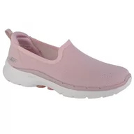 Buty trekkingowe damskie - Buty sportowe Sneakersy damskie, Skechers Go Walk 6 - Clear Virtue - miniaturka - grafika 1