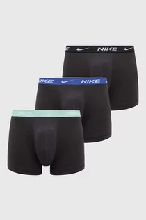 Majtki męskie - Nike bokserki (3-pack) męskie kolor czarny - grafika 1