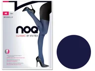 Rajstopy - Rajstopy z mikrofibry 40 DEN Maxielle Plus Size gładkie matowe półkryjące 7 Navy Blue - miniaturka - grafika 1