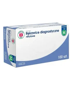 Apteczka ABC Rękawice diagnostyczne nitrylowe M, 100 sztuk - Rękawiczki jednorazowe - miniaturka - grafika 1