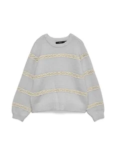 Vero Moda Sweter w kolorze szarym - Swetry damskie - miniaturka - grafika 1