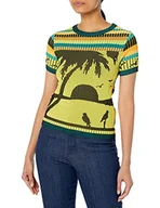 Koszulki i topy damskie - Desigual T-shirt damski, żółty, XXL - miniaturka - grafika 1