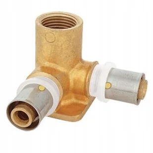 HERZ HERZ KOLANO NAŚCIENNE PODWÓJNE KRÓTKIE ŚR: 16X2 - Rp 1/2 - 16X2 - P 7116 35 P 7116 35 - Łączniki, trójniki, kształtki - miniaturka - grafika 1