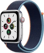Smartwatch - Apple Watch SE 44/Silver Aluminium/Deep Navy Sport LTE - miniaturka - grafika 1