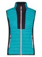Kamizelki damskie - CMP Kamizelka hybrydowa w kolorze turkusowym - miniaturka - grafika 1