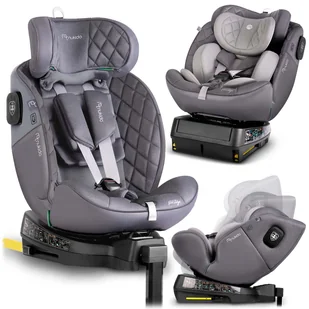 Fotelik samochodowy Nukido Prestige Line szary 0-36 kg ISOFIX - Foteliki samochodowe - miniaturka - grafika 1