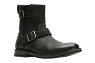 Botki męskie - Clarkdale Cash [black nubuck] - rozmiar 48 - miniaturka - grafika 1