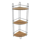 Półki łazienkowe - Trzypoziomowa półka Venterra Black - miniaturka - grafika 1