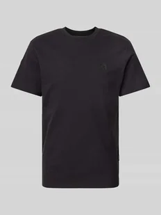 T-shirt z prążkowanym okrągłym dekoltem - Koszulki męskie - miniaturka - grafika 1