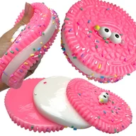 Zabawki sensoryczne - Oreo Gniotek taba z posypką Oczy - róż - miniaturka - grafika 1