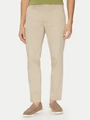 Spodnie męskie - BOSS Chinosy H-Kaiton1 50540650 Beżowy Slim Fit - miniaturka - grafika 1