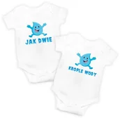 Gadżety dla niej i dla niego - Zestaw dwóch body dla bliźniaków Jak dwie krople wody - miniaturka - grafika 1