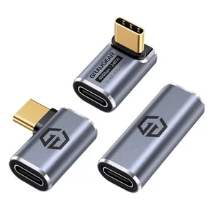 GRAUGEAR G-AD-40G-3 zmieniacz płci / kabli USB-C Srebrny - Adaptery i przejściówki - miniaturka - grafika 1