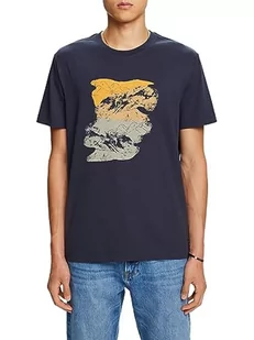 ESPRIT T-shirt męski, 450/Petrol Blue, XXL - Koszulki męskie - miniaturka - grafika 1