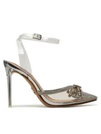 Sandały damskie - Steve Madden Sandały Vibrantly-R SM11002777 Srebrny - miniaturka - grafika 1