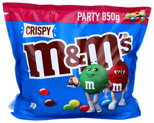 M&M's, cukierki draże czekoladowe Crispy, 850g - Cukierki - miniaturka - grafika 1