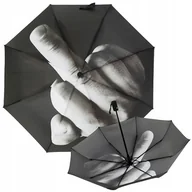 Parasole - PARASOL PARASOLKA DUŻY MOCNY AUTOMAT WODOODPORNY SKŁADANY POKROWIEC UNISEX - miniaturka - grafika 1