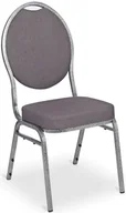 Krzesła - Szare krzesło bankietowe sztaplowane R9-R42 - miniaturka - grafika 1
