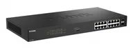 Switche - D-LINK 16 Ports GE PoE 30W + 2 Ports SFP Unmanaged Switch 240W DGS-1018P/E - miniaturka - grafika 1
