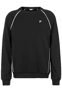 FILA Męska koszulka z długim rękawem Landin Raglan Crew, czarny, XL - Koszulki męskie - miniaturka - grafika 1