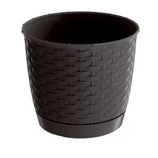 Prosperplast Doniczka Ratolla Round DRLO190 umbra - Donice - miniaturka - grafika 1