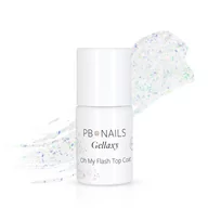 Lakiery hybrydowe - PB Nails, Top do hybryd i żeli Oh My Flash Top Coat, 10ml - miniaturka - grafika 1