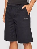 Spodenki męskie - Champion Szorty materiałowe Marble Wash Long Cut 217180 Czarny Custom Fit - miniaturka - grafika 1
