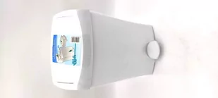 Bisk Kosz na śmieci 8 litrów plastik biały - Kosze na śmieci - miniaturka - grafika 1