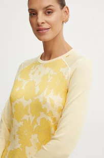 Helly Hansen longsleeve funkcyjny LIFA MERINO kolor żółty 49379 - Bielizna sportowa damska - miniaturka - grafika 1