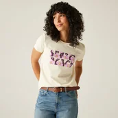 Koszulki i topy damskie - Regatta Orla Kiely Damska koszulka Kremowy, Cotton, Rozmiar: 42 - miniaturka - grafika 1