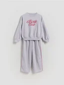 Bluzy dla dziewczynek - Reserved - Bawełniany komplet - niebieski - miniaturka - grafika 1