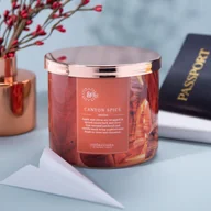 Świece - Świeca zapachowa sojowa 3 knoty w szkle Colonial Candle 411g Canyon Spice - miniaturka - grafika 1