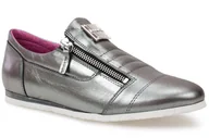 Półbuty damskie - Półbuty KARINO 1677/127-P szary-srebrny - Karino - miniaturka - grafika 1