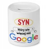 Skarbonki - Skarbonka Dla Syna na Urodziny Prezent z Nadrukiem ze Zdjęciem - miniaturka - grafika 1