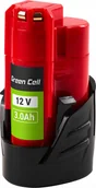 Akumulatory do elektronarzędzi - Green Cell Bateria do Milwaukee M12 12V 3Ah zamiennik M12 B3 4932451388 - miniaturka - grafika 1