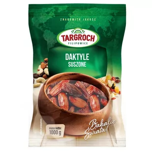 Targroch Daktyle Suszone Flowpack 1kg - - Owoce świeże i suszone - miniaturka - grafika 1