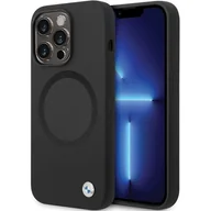 Etui i futerały do telefonów - Etui na telefon BMW BMHMP14XSLLBK do Apple iPhone 14 Pro Max 6,7" czarny/black hardcase Signature Logo Imprint Magsafe - miniaturka - grafika 1