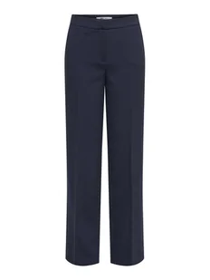 ONLY Spodnie materiałowe Raven 15357586 Granatowy Straight Fit - Spodnie sportowe damskie - miniaturka - grafika 1